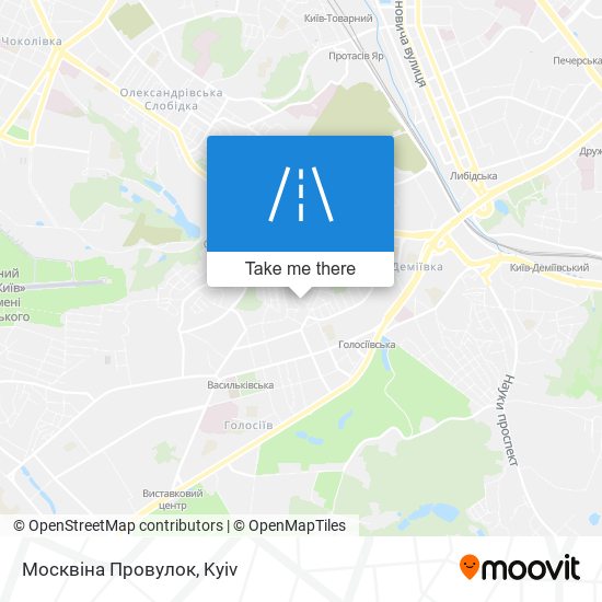 Карта Москвіна Провулок
