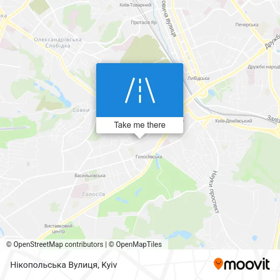 Карта Нікопольська Вулиця
