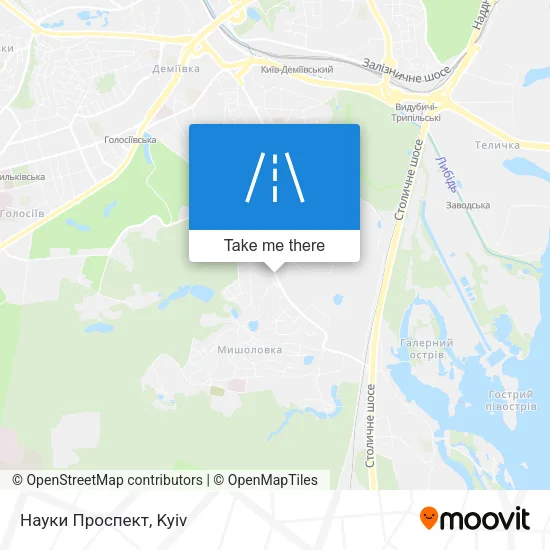 Науки Проспект map