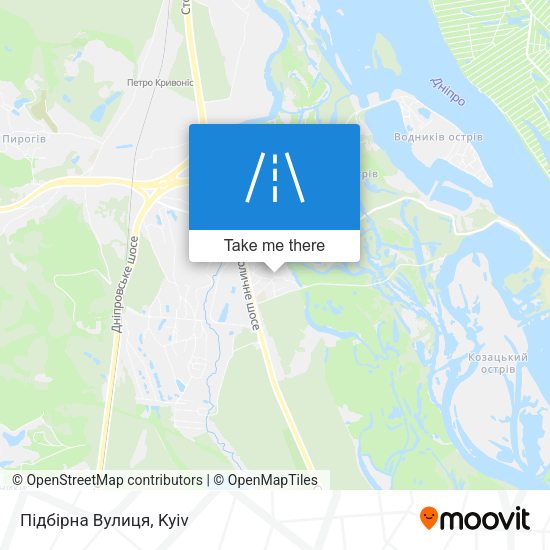 Підбірна Вулиця map