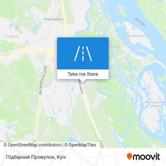 Карта Підбірний Провулок