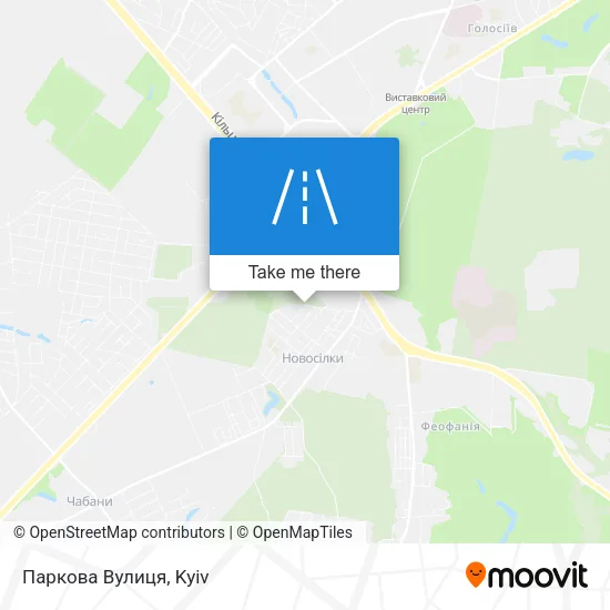 Карта Паркова Вулиця