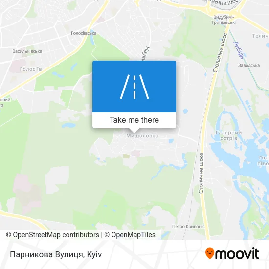 Карта Парникова Вулиця