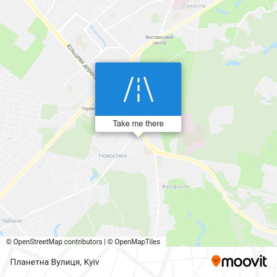 Планетна Вулиця map