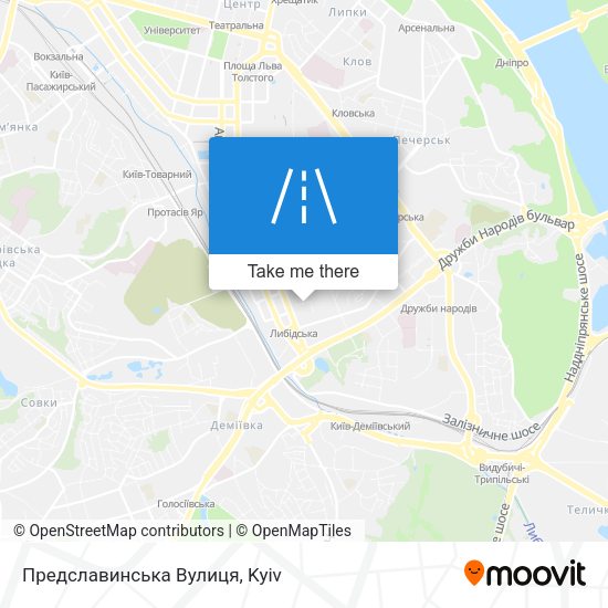 Предславинська Вулиця map