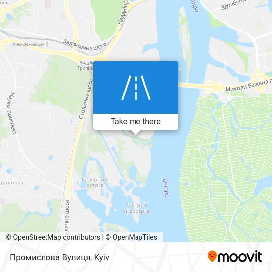 Карта Промислова Вулиця