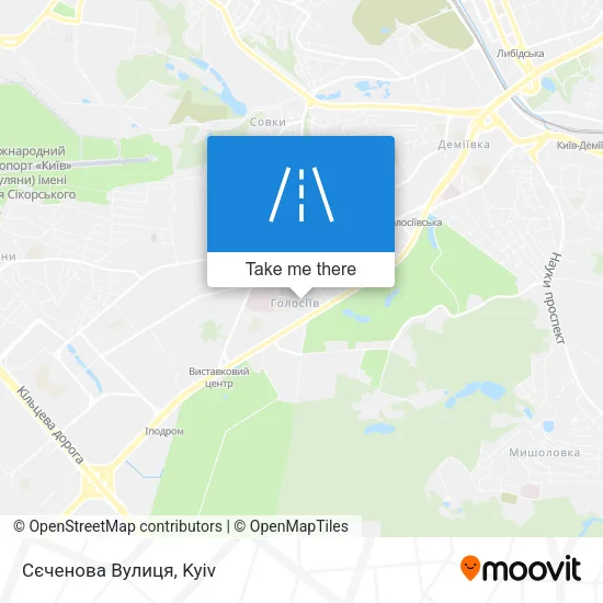 Карта Сєченова Вулиця