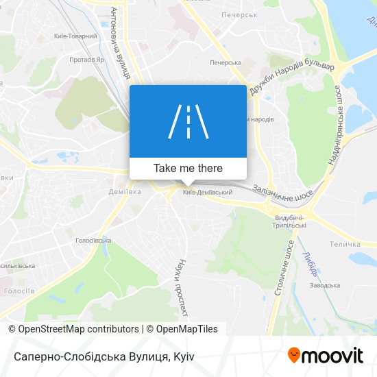 Саперно-Слобідська Вулиця map