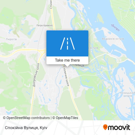 Спокійна Вулиця map