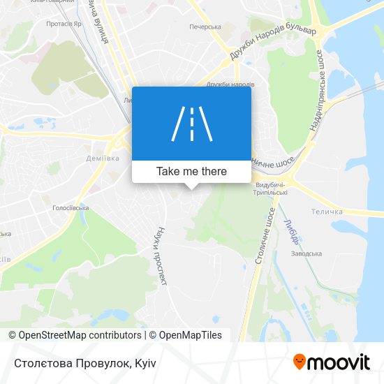Столєтова Провулок map