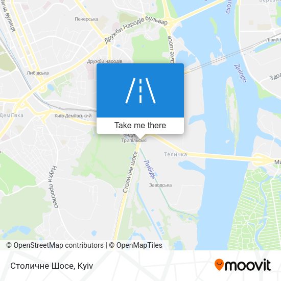 Столичне Шосе map