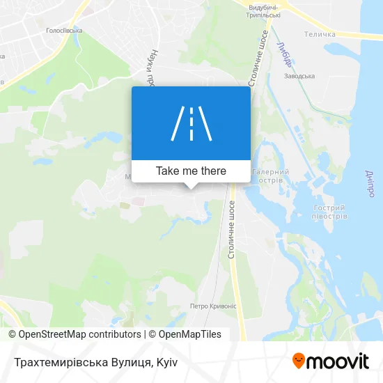 Карта Трахтемирівська Вулиця