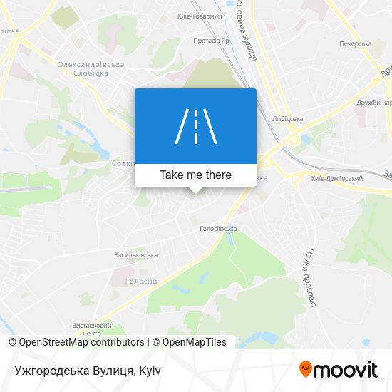 Ужгородська Вулиця map