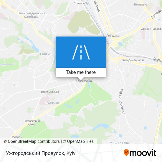 Ужгородський Провулок map
