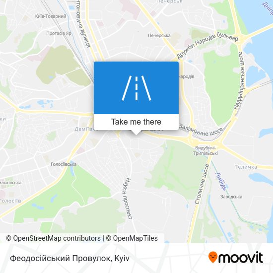 Феодосійський Провулок map