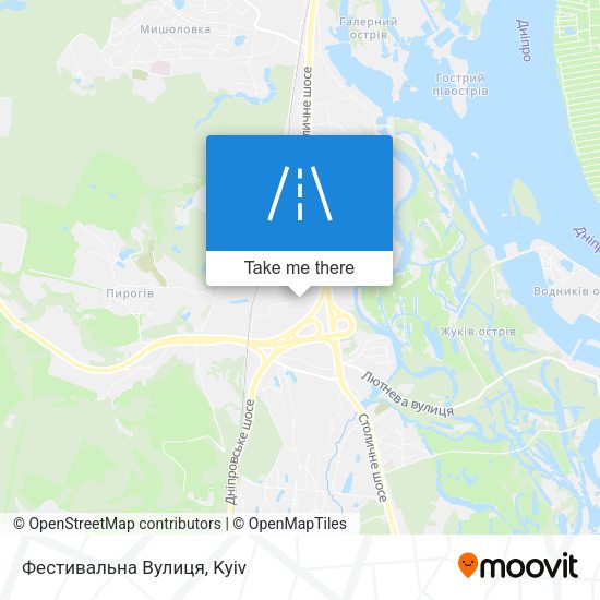 Фестивальна Вулиця map