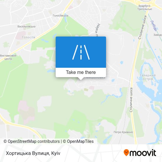 Хортицька Вулиця map
