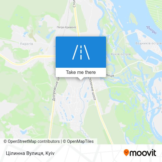 Цілинна Вулиця map