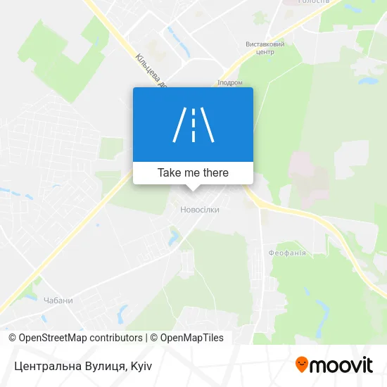 Карта Центральна Вулиця