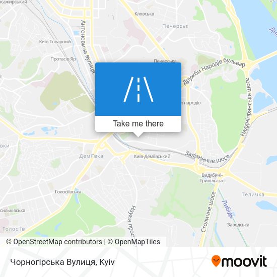 Чорногірська Вулиця map