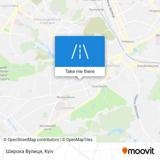 Широка Вулиця map
