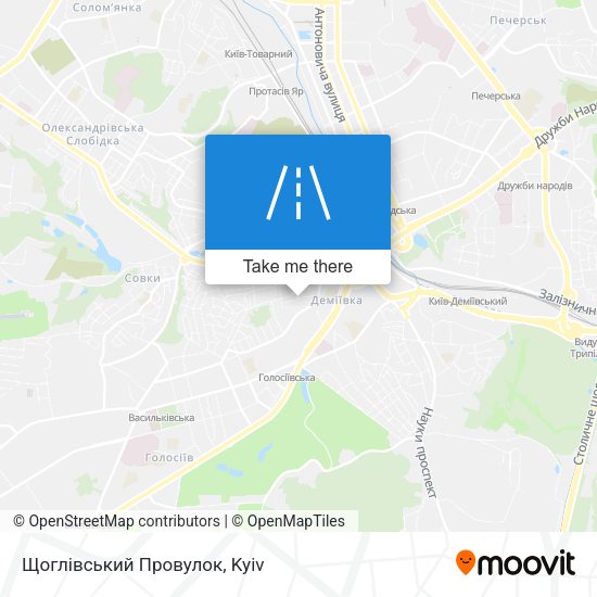 Карта Щоглівський Провулок