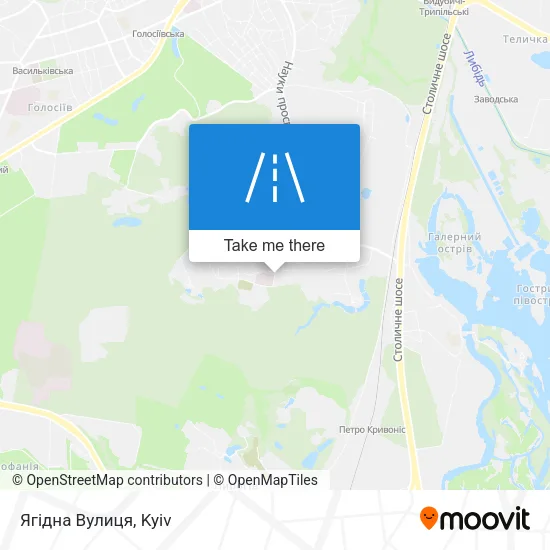 Карта Ягідна Вулиця
