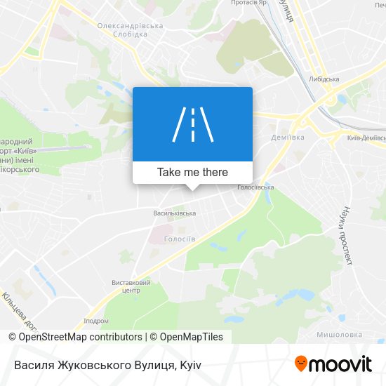 Василя Жуковського Вулиця map