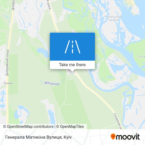 Генерала Матикіна Вулиця map