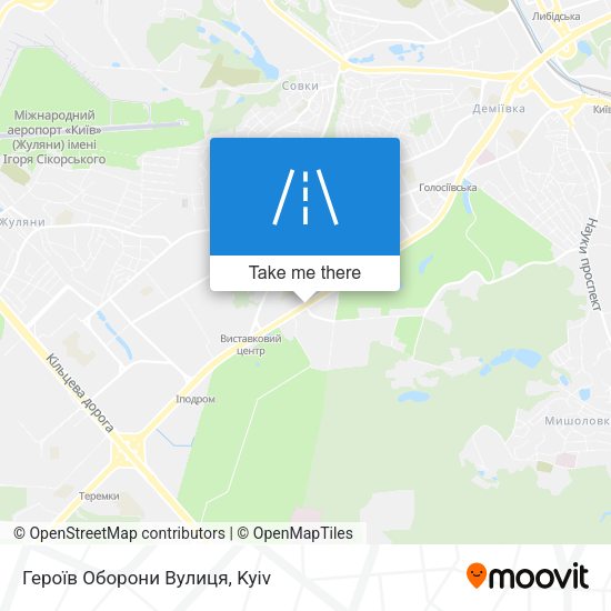 Героїв Оборони Вулиця map