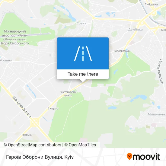 Карта Героїв Оборони Вулиця