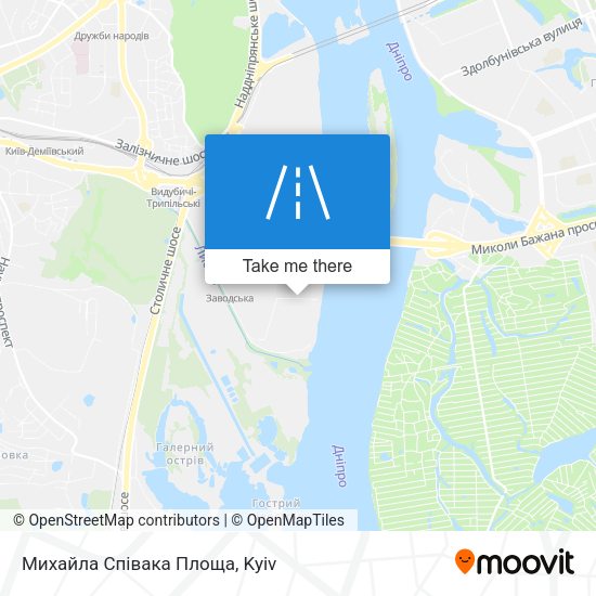 Михайла Співака Площа map