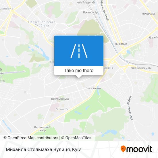 Михайла Стельмаха Вулиця map
