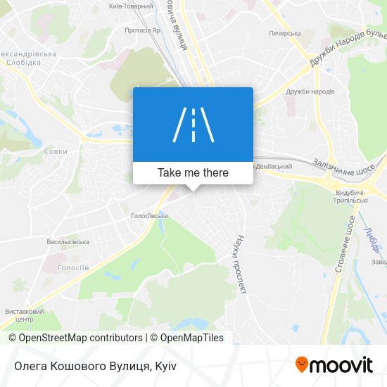 Олега Кошового Вулиця map