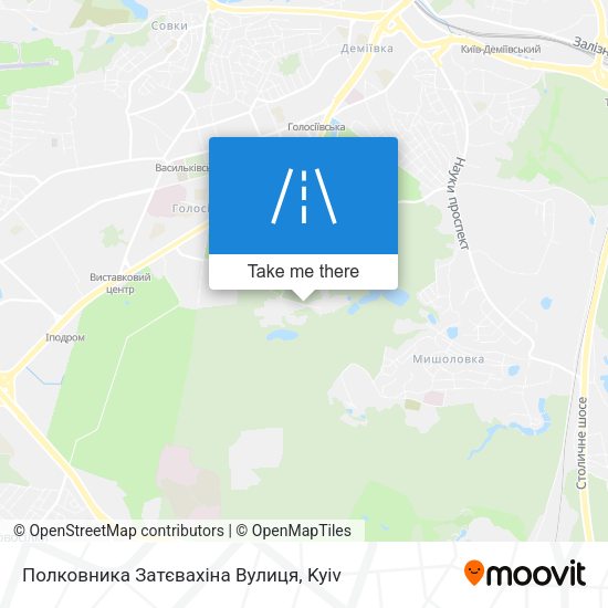 Полковника Затєвахіна Вулиця map