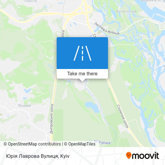 Юрія Лаврова Вулиця map