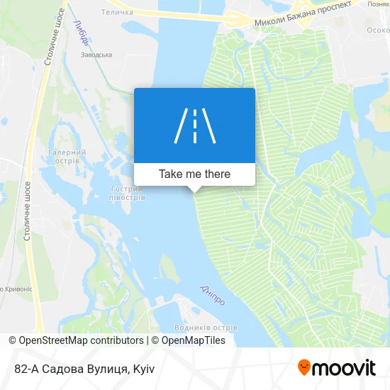 Карта 82-А Садова Вулиця