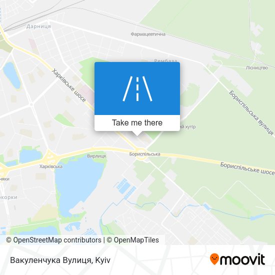Вакуленчука Вулиця map