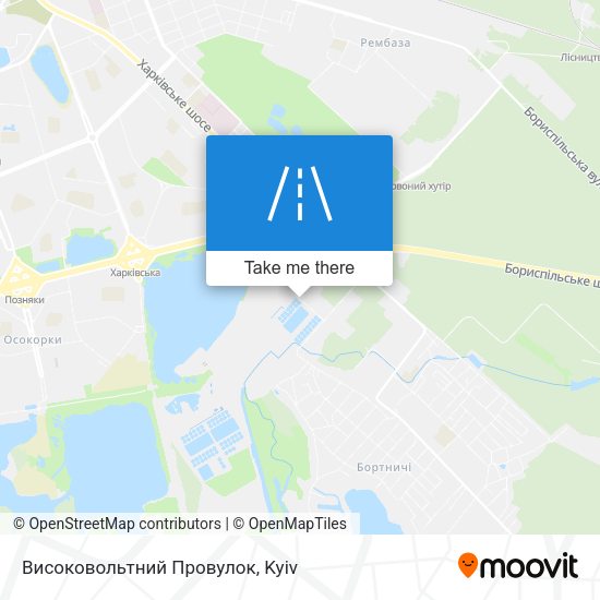 Високовольтний Провулок map