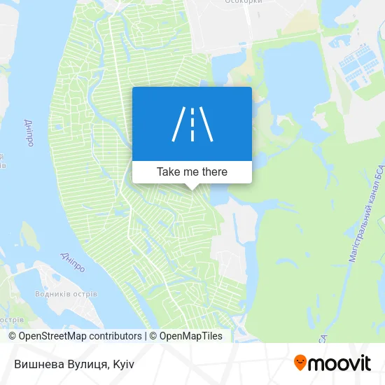 Карта Вишнева Вулиця