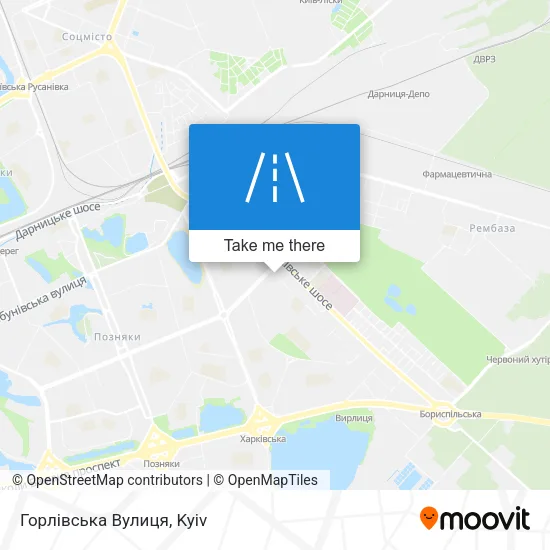 Карта Горлівська Вулиця