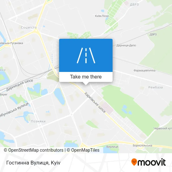 Карта Гостинна Вулиця