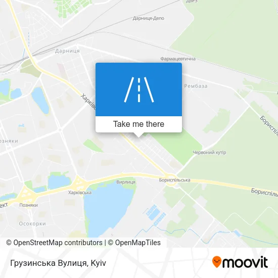 Карта Грузинська Вулиця