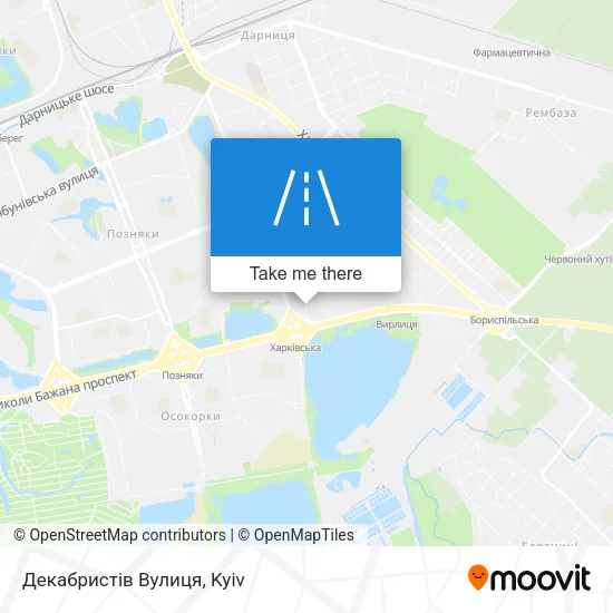 Карта Декабристів Вулиця