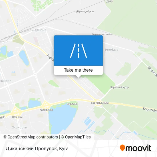 Карта Диканський Провулок