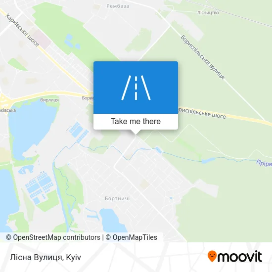 Карта Лісна Вулиця