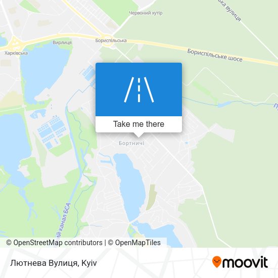 Лютнева Вулиця map