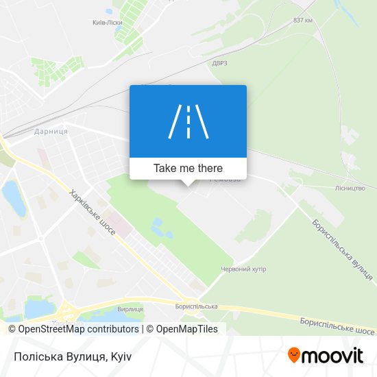 Поліська Вулиця map
