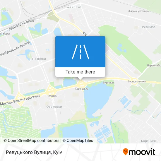 Карта Ревуцького Вулиця