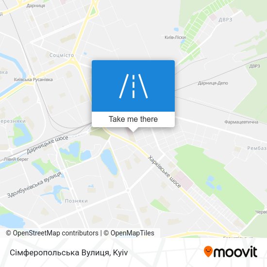 Сімферопольська Вулиця map